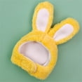 thumbnail image 3 of Ympkerial Floppy Rabbit Ear Plush Headband Hat for Pets Adjustable Bunny Costume Cute Soft Ear Cover for Dogs Cats Small Puppy Winter Warm Holiday Party Easter Festive Pet Headwear, 3 of 7