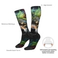thumbnail image 3 of Daiia Sports Socks Realistic Style Colorful Wolf Printed Novelty Crew Socks for Men Women Knee High Socks Cotton Socks Soft & Breathable Support Unisex Socks, 3 of 9