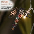 thumbnail image 6 of Alpine Corporation 93" Iron Wire Dragonfly Battery-Powered LED String Lights, Multicolor, 6 of 12