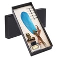 thumbnail image 3 of ANGGREK Feather Pen, Metal Retro Pen Holder Calligraphy Pen With Empty Ink Bottle Pen Holder For Calligraphy Practice For Creation, 3 of 8