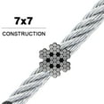 Black Powder Coated Galvanized Wire Rope 3 32 7x7 2 X 100 Ft Coil 200 measuring-length-stock-illustrations-8-031-measuring-length-clip