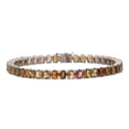 thumbnail image 4 of VRJewels 925 Sterling Silver Multi Tourmaline Gemstone Tennis Bracelet for Grandma Gift, 4 of 5