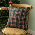 thumbnail image 4 of AQOTHES Pack of 2 Christmas Plaid Decorative Throw Pillow Covers Scottish Tartan Cushion Case for Farmhouse Home Holiday Decor Red and Green, 20 x 20 Inches, 4 of 6