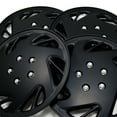thumbnail image 2 of TuningPros WSC3-054B15 Set of 4  Matte Black Hubcaps 15" - Hub Caps Wheel Skin Cover 15 inches 4 Pcs Set, 2 of 5