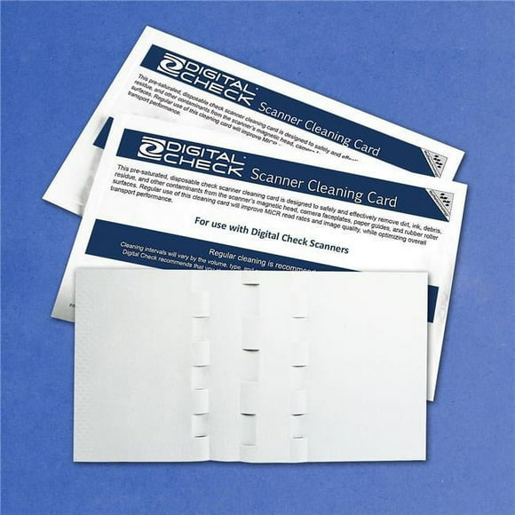Kicteam KICDCCCS1B15WS Digital Check Scanner- Waffle Clean Cards&#44; 15 Count
