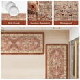 thumbnail image 6 of Anti Fatigue Fall Kitchen Mats, Boho Distressed Kitchen Floor Mats 17"x47"+17"x30", Non Slip Waterproof Kitchen Rugs, Padded Comfort Standing Mats for Laundry, Office, Sink, Desk Orange Multi, 6 of 6