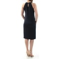 thumbnail image 4 of bar III Womens Faux-Wrap Shift Dress, Blue, Small, 4 of 4