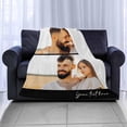 thumbnail image 5 of Personalized Photo Blankets Customized Throw Blankets with Picture Birthday Christmas Anniversary Valentines Mother's Day Gifts for Mom Women Best Friends Couple 6 Pictures Blankets, 5 of 5