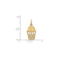 thumbnail image 4 of 14k Yellow Gold Basketball Pendant with Hoop and Ball Design, Unisex Sports Charm Necklace for Men and Women, Athletic Style Jewelry for Team Spirit Fans, 4 of 6