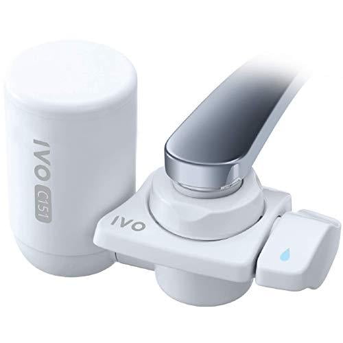 IVO Faucet Filter - Faucet-Mounted Water Filtration System - NSF-Approved Filtration Technology - Remove Chlorine, Rust, Sediments, Impurities Down to 0.1 Micron