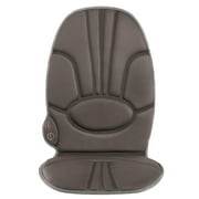 Homedics Comfort Deluxe Portable Seat Cushion Massager with Heat, Integrated Control, Invigorating Vibration for Back
