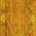 thumbnail image 1 of Ahgly Company Machine Washable Indoor Square Abstract Yellow Contemporary Area Rugs, 7' Square, 1 of 4