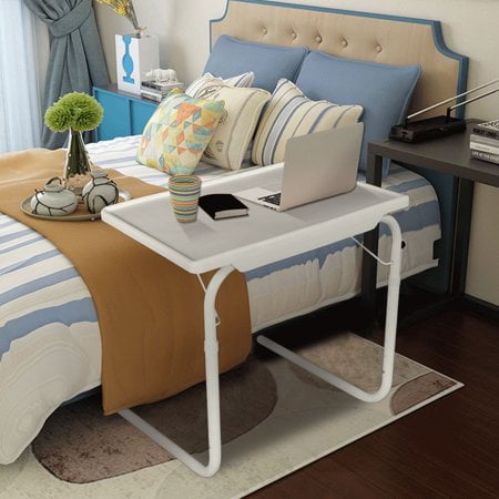 Practical Portable Home Use Comfortable Folding Table Assembled Bed Table White TV Tray Portable Practical Portable Home Use Comfortable Folding Table Assembled Bed Table White TV Tray Portable
