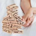 thumbnail image 2 of 48pcs Super Naughty Block Tower Game Funny Couple Stacking Tower With Truth Or Dare Questions And Challenges Games Valentine Tumbling Tower Stacking, 2 of 3
