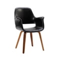 thumbnail image 3 of Porthos Home  Haro Dining Chairs Set of 2, PU Leather, Bentwood Legs Black, 3 of 5