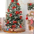 thumbnail image 4 of FMSHPON Colorful Vegetables Xmas Christmas Tree Skirt Stand Mat for Holiday Party Decoration Indoor Outdoor 36 inches, 4 of 6