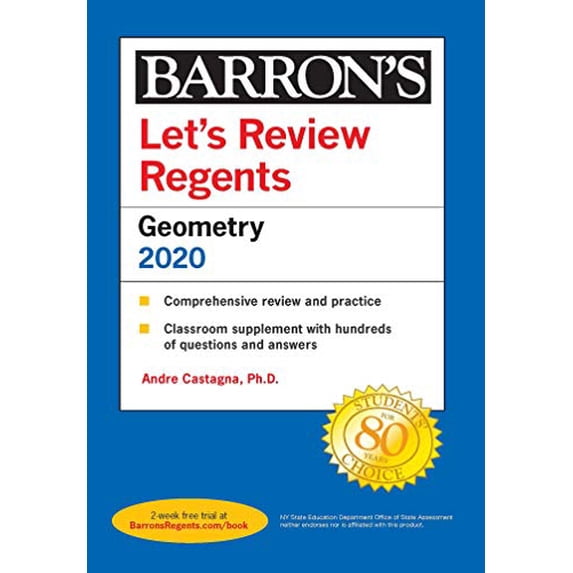 Pre-Owned Let's Review Regents: Geometry 2020 (Paperback) 1506254020 9781506254029