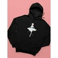 thumbnail image 3 of Manga Girl Soft Ballerina Hoodie Women -Image by Shutterstock, Female Small, 3 of 4