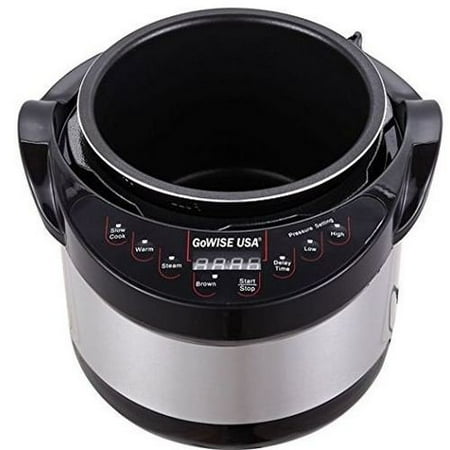 6-in-1 Electric Stainless-steel Pressure Cooker/slow Cooker 3 QT, 3