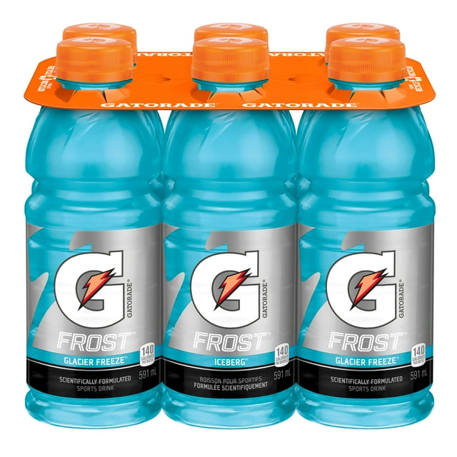Gatorade Frost Glacier Freeze Sports Drink 6 x 591 mL, Bottles