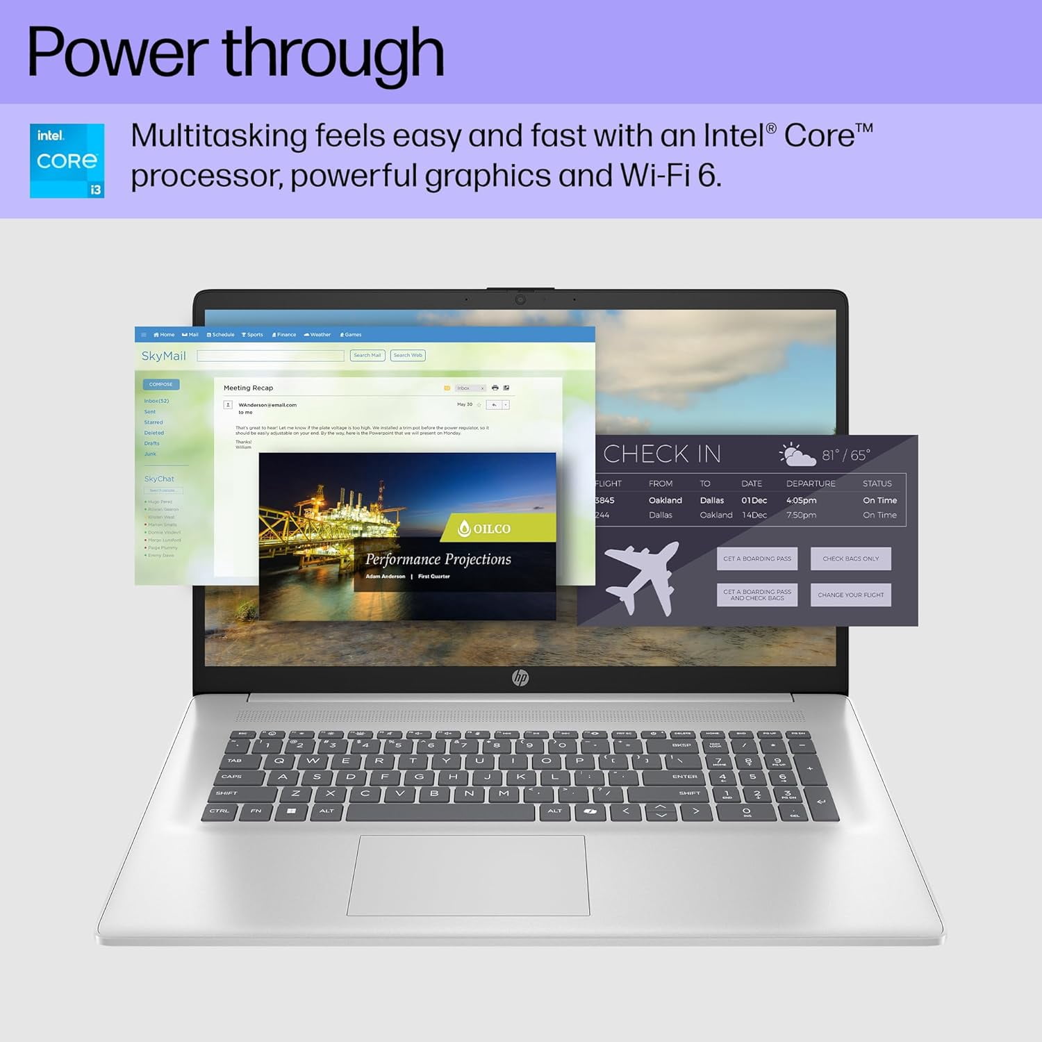HP 17.3" Laptop Compurter for Business & Student , 8-Cores Intel i3-N305, 32 GB RAM, 2 TB SSD, Anti-Glare Display, Windows 11 Pro, Bluetooth 5.3, Silver