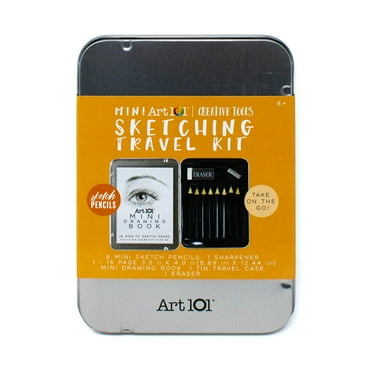 Art 101 Creative Tools Sketching Tin Drawing Set for Children to Adults