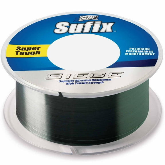 Sufix 662 Siege Monofilament Fishing Line, 3000 Yd Spool, 12 lb Smoke Green