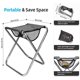 thumbnail image 2 of Taburete para acampar, taburete plegable ultraligero con bolsa de transporte, 15,7 pulgadas para portátil ultraligero oso de fresa  Hogar, 2 of 3
