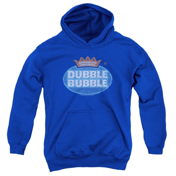 Dubble Bubble Vintage Logo Youth Pullover Hoodie Sweatshirt Royal