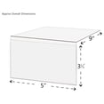 thumbnail image 6 of 10 Pack Acrylic Shelf Sign Holder 5" Wide by 3" High Clear Side Loading Moveable Shelving Talker for Product Information Inventory Name and UPC Labels, 6 of 8