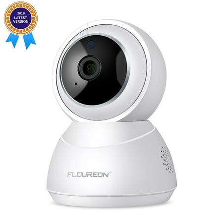 FLOUREON YI Cloud Home Camera, 1080P HD Wireless IP Security Camera Pan/Tilt/Zoom Indoor Surveillance System with Smart Tracking Night Vision Two Way Audio for Baby Monitor Pet Camera Home Security