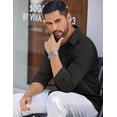 thumbnail image 5 of COOFANDY Men's Wrinkle Free Dress Shirt Slim Fit Lightweight Long Sleeve Button Down Shirt, 5 of 9