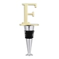 thumbnail image 3 of Reusable Wine Cork Bottle Wine Stopper Top Closer Seal in Brass - Letter “F”, 3 of 7