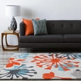 thumbnail image 2 of Hauteloom Dickens Living Room, Bedroom Area Rug - Contemporary - Teal, Red, Off White - 9' x 13', 2 of 7