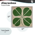 thumbnail image 3 of Four Leaf Symmetry Gray Framed Giclee Art, design by June Erica Vess, 3 of 9