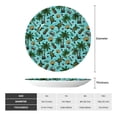 thumbnail image 2 of Balery Pineapple Sea Turtle Print Bone China Decorative Plate Ceramic Dinner Plates Art Crafts with Display Stand-7in, 2 of 6