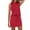 Red, variant on Women's Casual Half High Collar Vest And High Waist Skirt Pants Set Summer Outfits for Women Casual Outfits