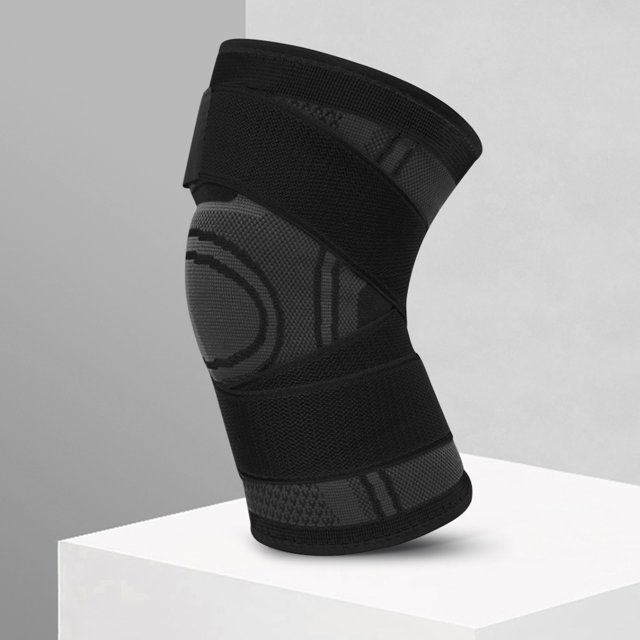Soporte De Rodillera 1 rodillera deportiva de nailon antideslizante con vendaje para deportes al aire libre (XL negro) Sywqhk Para Estrenar