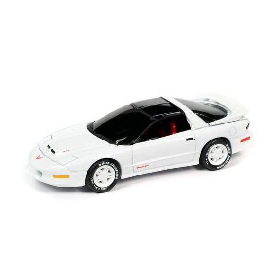 1996 Pontiac Trans Am, Bright White - Johnny Lightning JLCG025/48B - 1/64 scale Diecast Model Toy Car