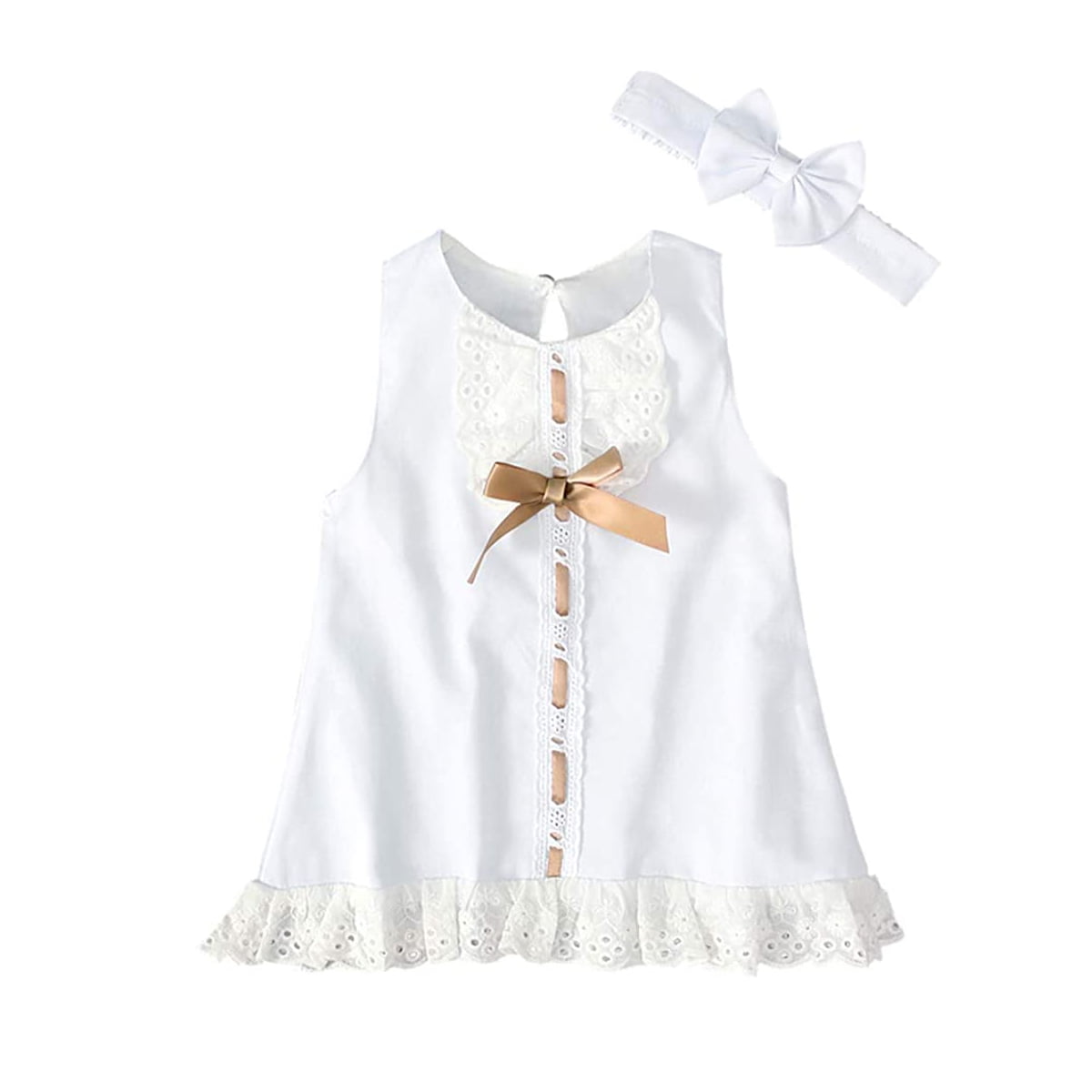 walmart girls white dresses