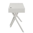 thumbnail image 6 of Foli 2-Drawer Solid Wood Writing Desk with USB Ports, Luminous White, 6 of 12