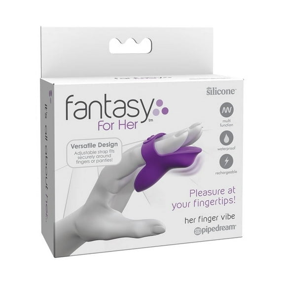 Fantasy For Her Her Finger Vibe Finger Vibrator, Purple