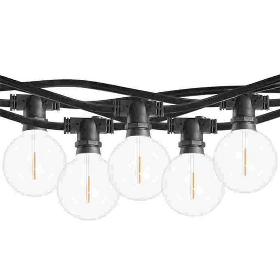 Bulbrite 862815 14 ft. String Light Kit with Clear Shatter Resistant Globe G16 LED Light Bulbs