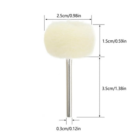 

NQWZTIU Pocket Screwdriver 3mm Shank Fine Wool Polishing Abrasive Brush Grinding Buffing Wheel Grinder Head Hand Tools For Jade Amber Jewelry Power Drill Kit