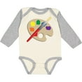 thumbnail image 3 of Inktastic Artist Palette and Brush Boys or Girls Long Sleeve Baby Bodysuit, 3 of 5