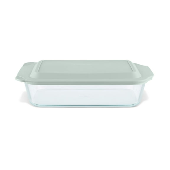 Pyrex Deep 9" x 13" Bakeware Dish with Sage Lid