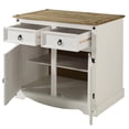 thumbnail image 5 of OS Home and Office Furniture Wood Buffet Sideboard in Distressed White, 5 of 9