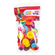 Go Create Plastic Buttons, 3.5 oz. in Assorted Sizes & Colors