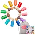 thumbnail image 1 of My Felt Story Juego de 12 - Muñecas con clavijas de madera arcoíris con emociones | Figuras multiculturales en tonos de piel | Juguetes sensoriales para autismo para niños pequeños Educación Temprana, 1 of 5