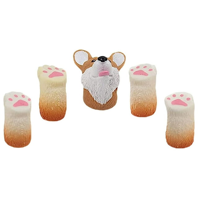 5 Pcs/ensemble Mignon Animal Doigt Main Décoration Originale Cadeau pour Fête d'Anniversaire d'Enfants Cosplay